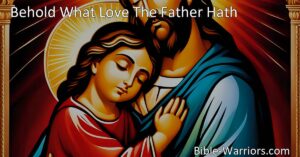 Discover the immense love the Father has given us in this beautiful hymn. Experience His selfless sacrifice and the eternal blessings of peace and goodwill. Behold What Love The Father Hath.
