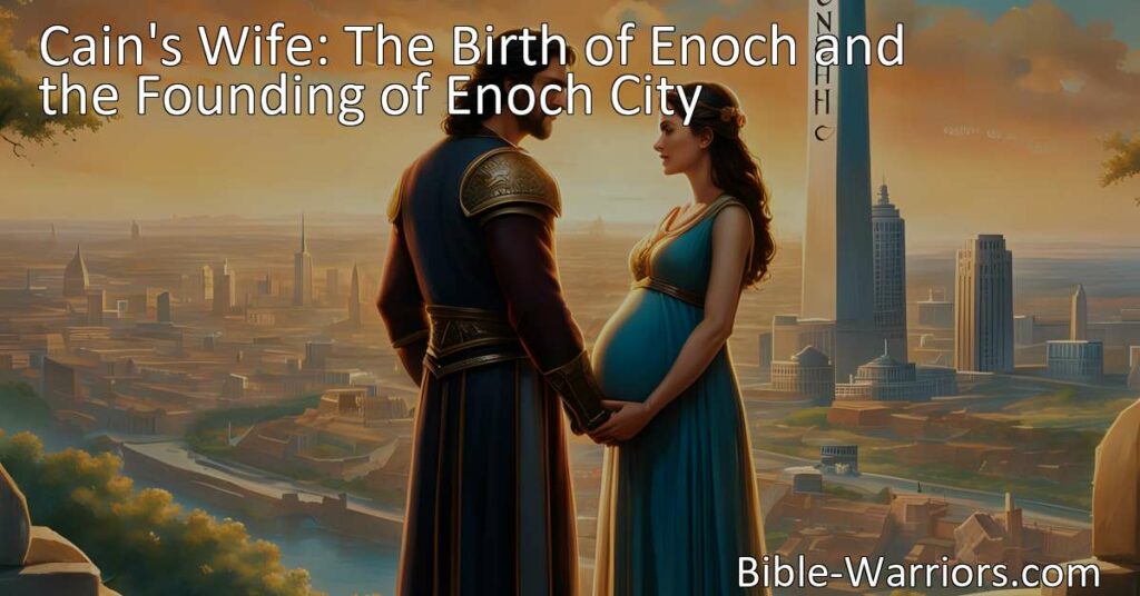Discover the fascinating story of Cain's wife and the birth of Enoch