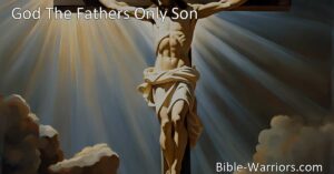 Experience the profound bond between humanity and divinity in the hymn "God The Father's Only Son." Explore the depth of Jesus' identity and the enduring power of faith. Believe in Christ
