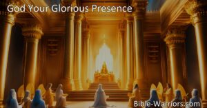 Experience the awe-inspiring presence of God in the hymn "God Your Glorious Presence." Enter a sacred space of reverence and unity