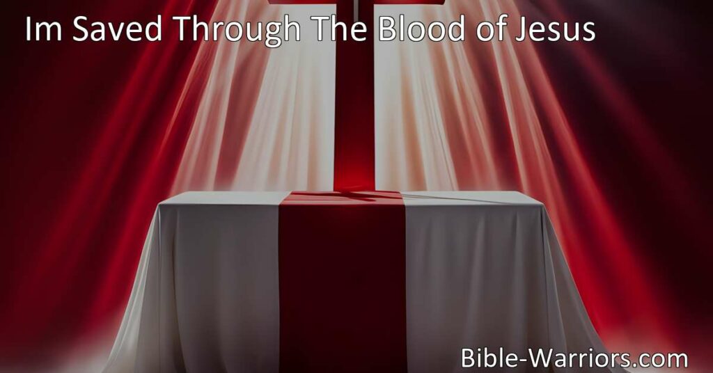 Experience the joy of salvation through the blood of Jesus. Discover the power and transformation His sacrifice brings. Embrace the gift of eternal redemption.