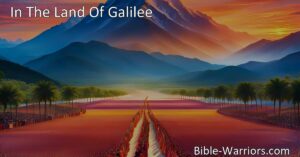 Discover the extraordinary journey unfolding in the land of Galilee. Follow the devoted people as they march forward