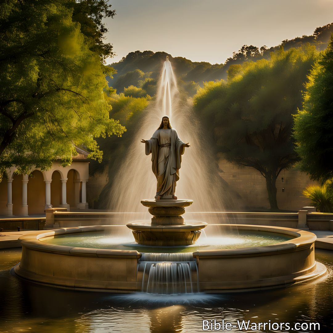 Freely Shareable Hymn Inspired Image Jesus Is The Only Fountain>