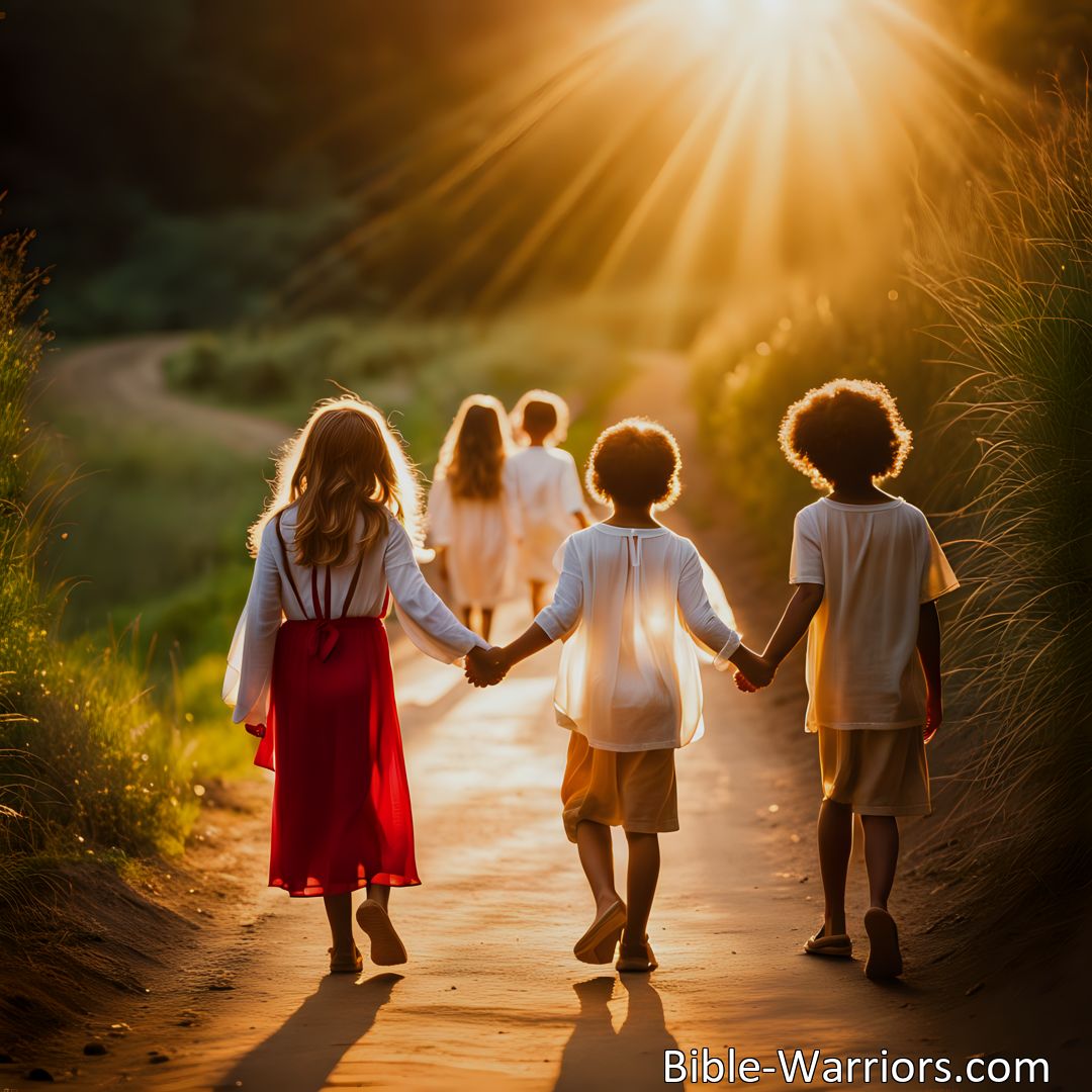 Freely Shareable Hymn Inspired Image Little Children Who Would Ever Tread The Safe and Narrow Way