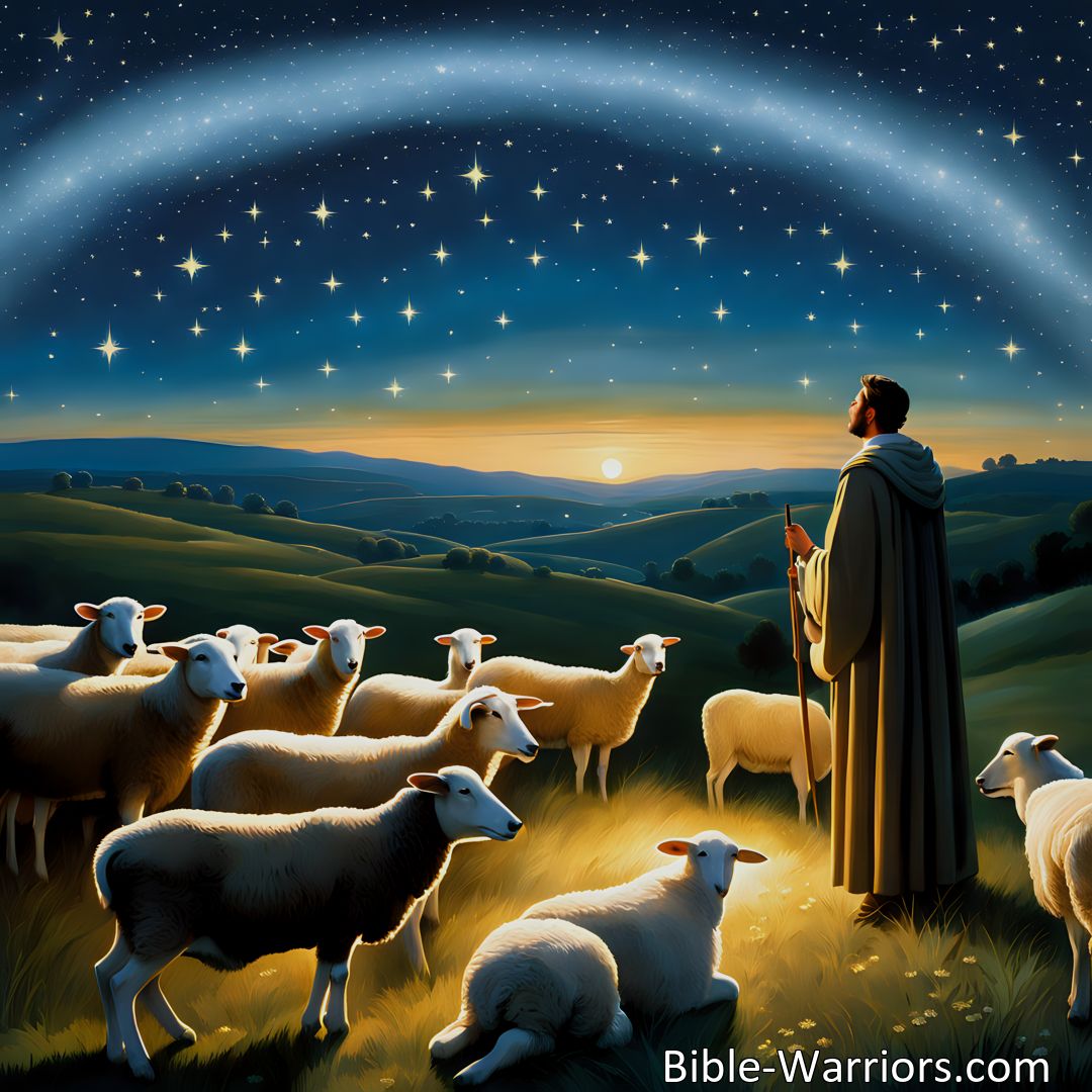 Freely Shareable Hymn Inspired Image Long Long Ago Some Shepherds>
