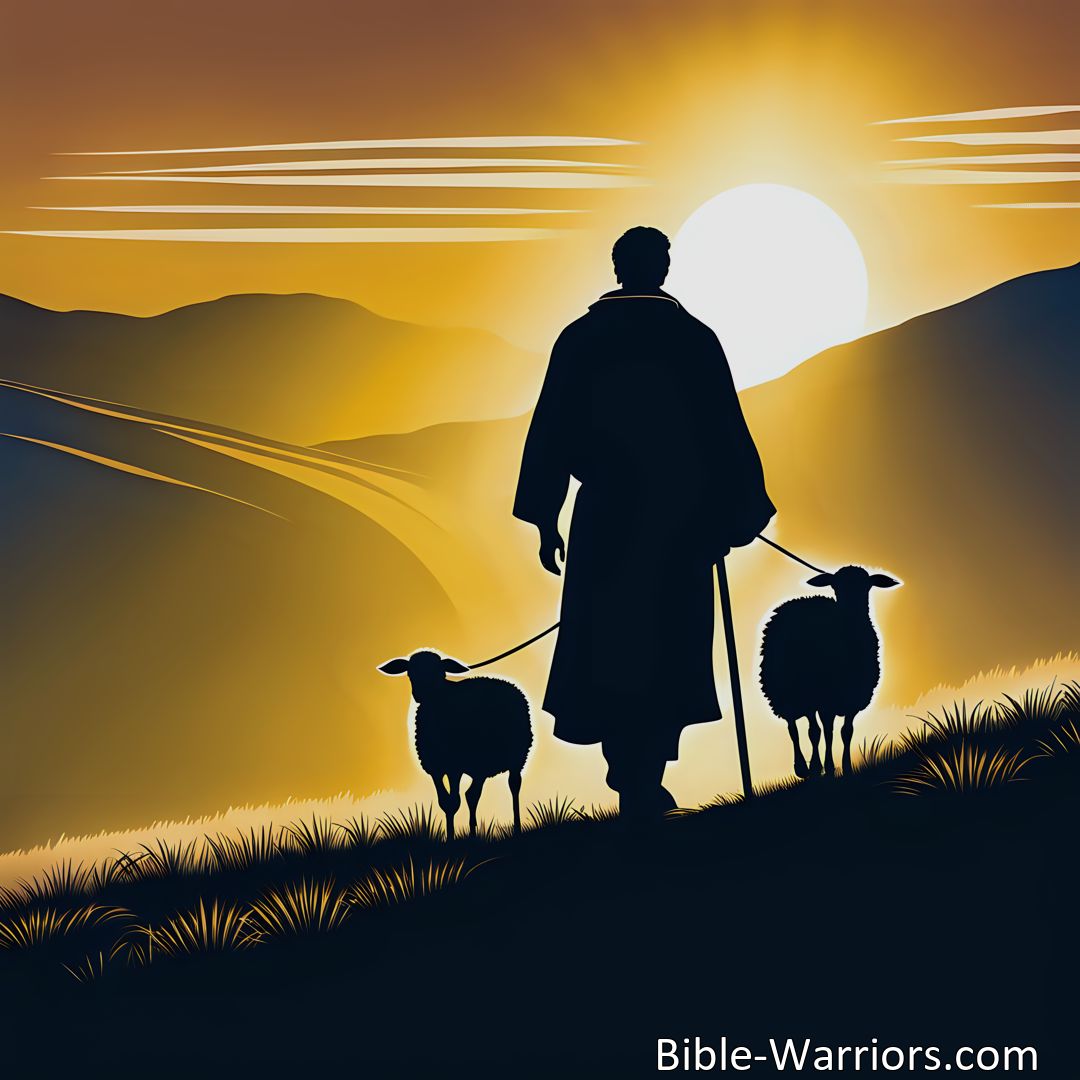 Freely Shareable Hymn Inspired Image O Jesus Faithful Shepherd Lord