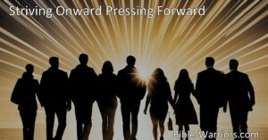 Discover the power of perseverance and the pursuit of a greater purpose in life with the hymn "Striving Onward