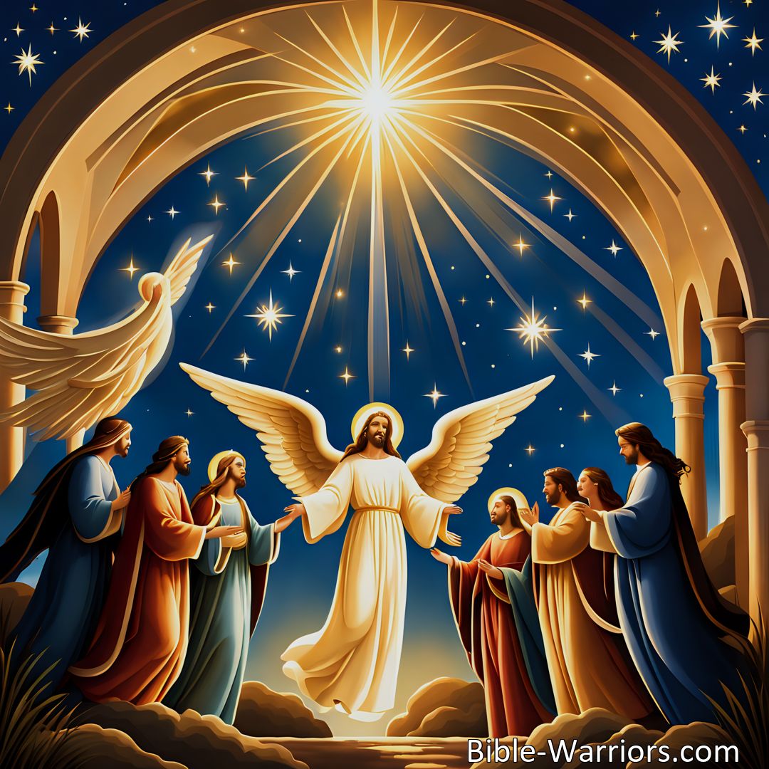 Freely Shareable Hymn Inspired Image The Angels Sang One Starry Night>
