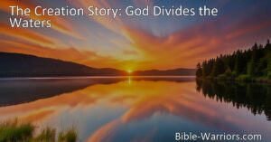 Discover the significance of God's division of the waters in the creation story. Learn about boundaries