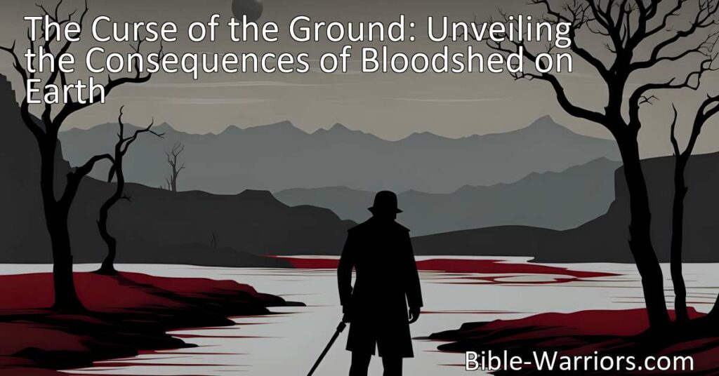 Unveiling the Consequences of Bloodshed on Earth. Delve into the broader theme of 'The Curse of the Ground.' Understand the effects of violence and the urgent need for respect and protection of our environment. Take responsibility