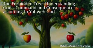 Discover the significance of the Forbidden Tree in God's commandments and the consequences in biblical account of Adam and Eve. Unveil the duality of choices and the importance of obedience.