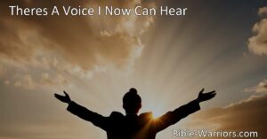 Embrace the Call of Jesus: Discovering the Voice I Now Hear. Experience the transformative power of Jesus' call in the hymn "There's a Voice I Now Can Hear." Explore the profound invitation and find true happiness in His presence. Surrender and embrace His love.