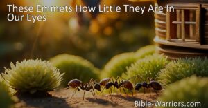 Discover the wisdom of ants and the lessons they teach us about foresight and preparedness. Don't underestimate the value of these humble creatures in our lives.