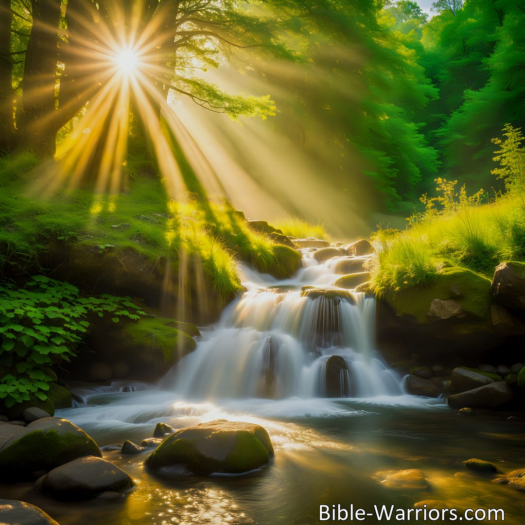 Freely Shareable Hymn Inspired Image Thirst for Living Waters
