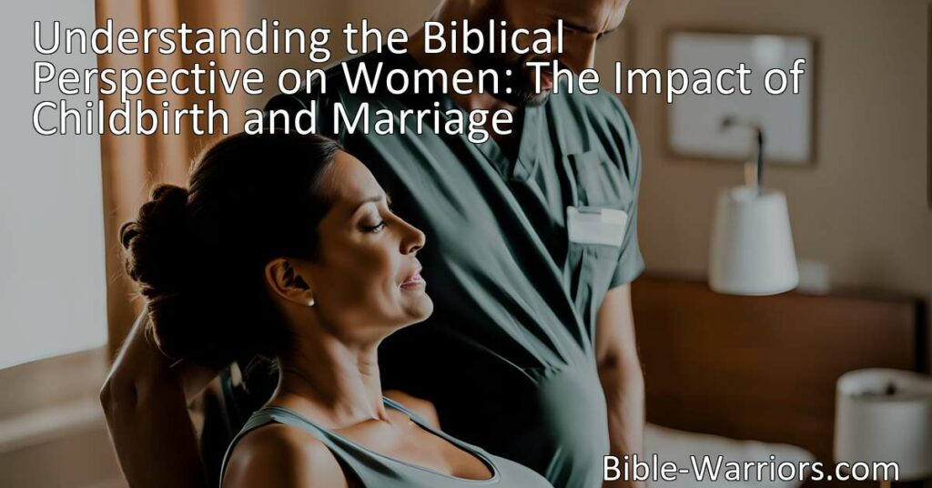 Unlocking the Biblical Perspective on Women: Learn the Impact of Childbirth and Marriage. Explore the significance of Genesis 3:16 and uncover the truth about respect