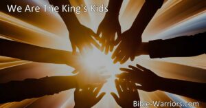 Embrace your identity as children of God with the powerful hymn "We Are The King's Kids." Discover the love