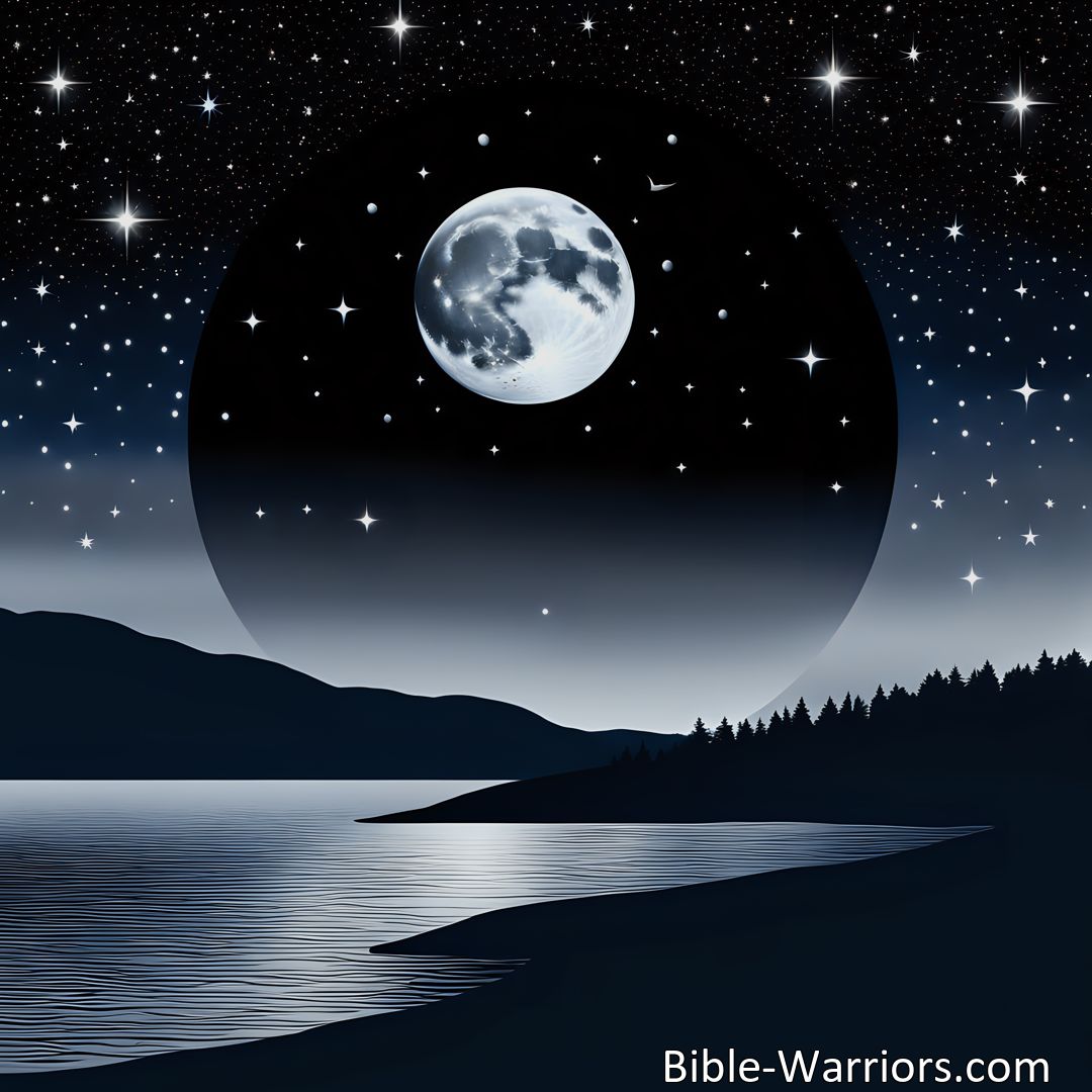 Freely Shareable Hymn Inspired Image When Darkness Falls And Night Is Here>