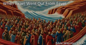 Experience the transformative power of God's deliverance in the hymn "When Israel Went Out From Egypt." Discover the journey of liberation and redemption from sadness to joy.