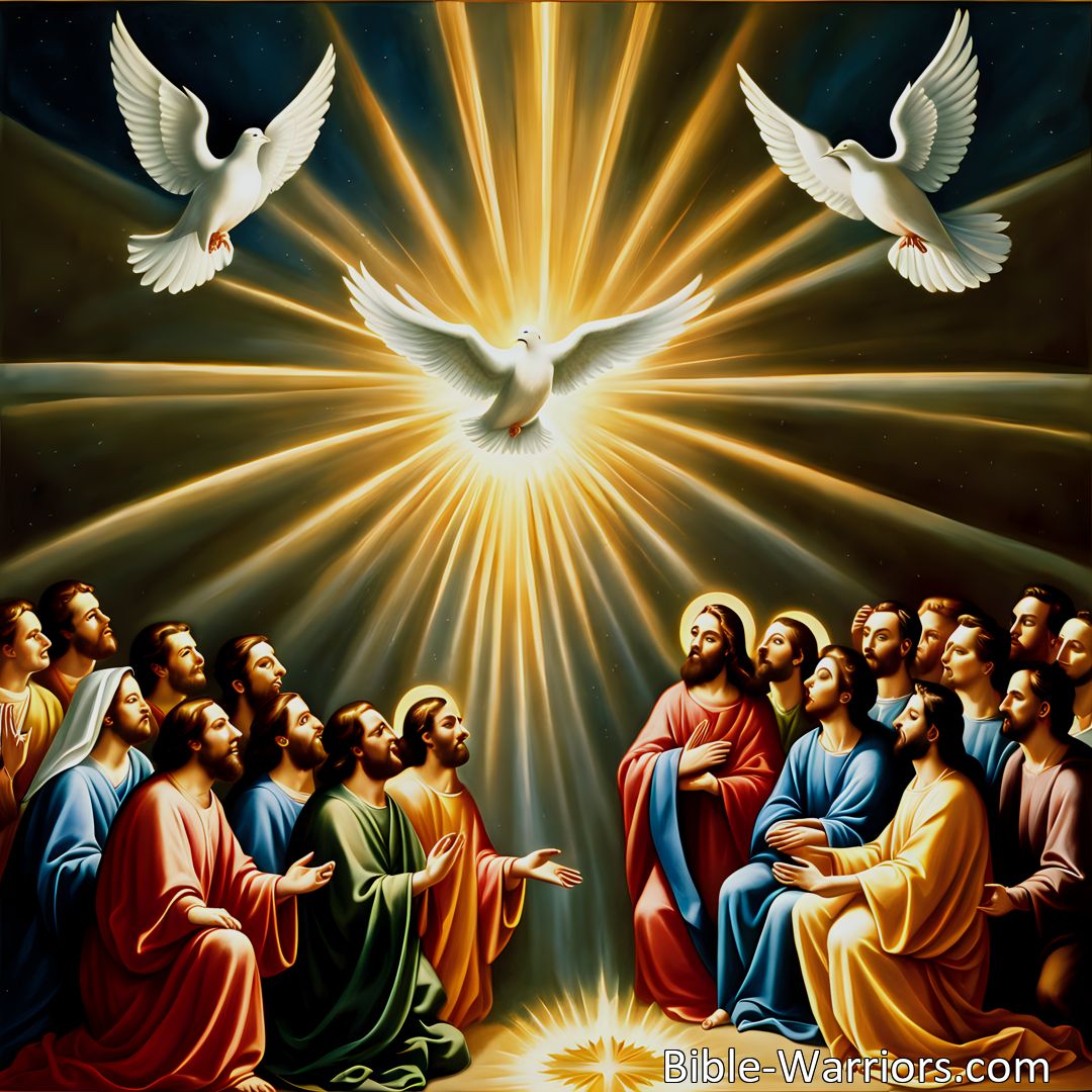 Freely Shareable Hymn Inspired Image When The Blest Day Of Pentecost
