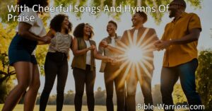 Experience the joy of spreading the love of Jesus through cheerful songs and hymns of praise. Join our Christian band and make a difference in the lives of others. Unity