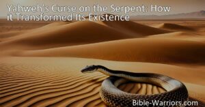 Discover how Yahweh's curse on the serpent transformed its existence and learn valuable lessons about deception and integrity. Explore the biblical narrative.