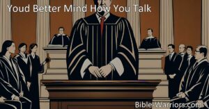 Be mindful of your words with the hymn "You'd Better Mind How You Talk." Understand the impact of your speech and the accountability we have in the Judgment. Choose kindness