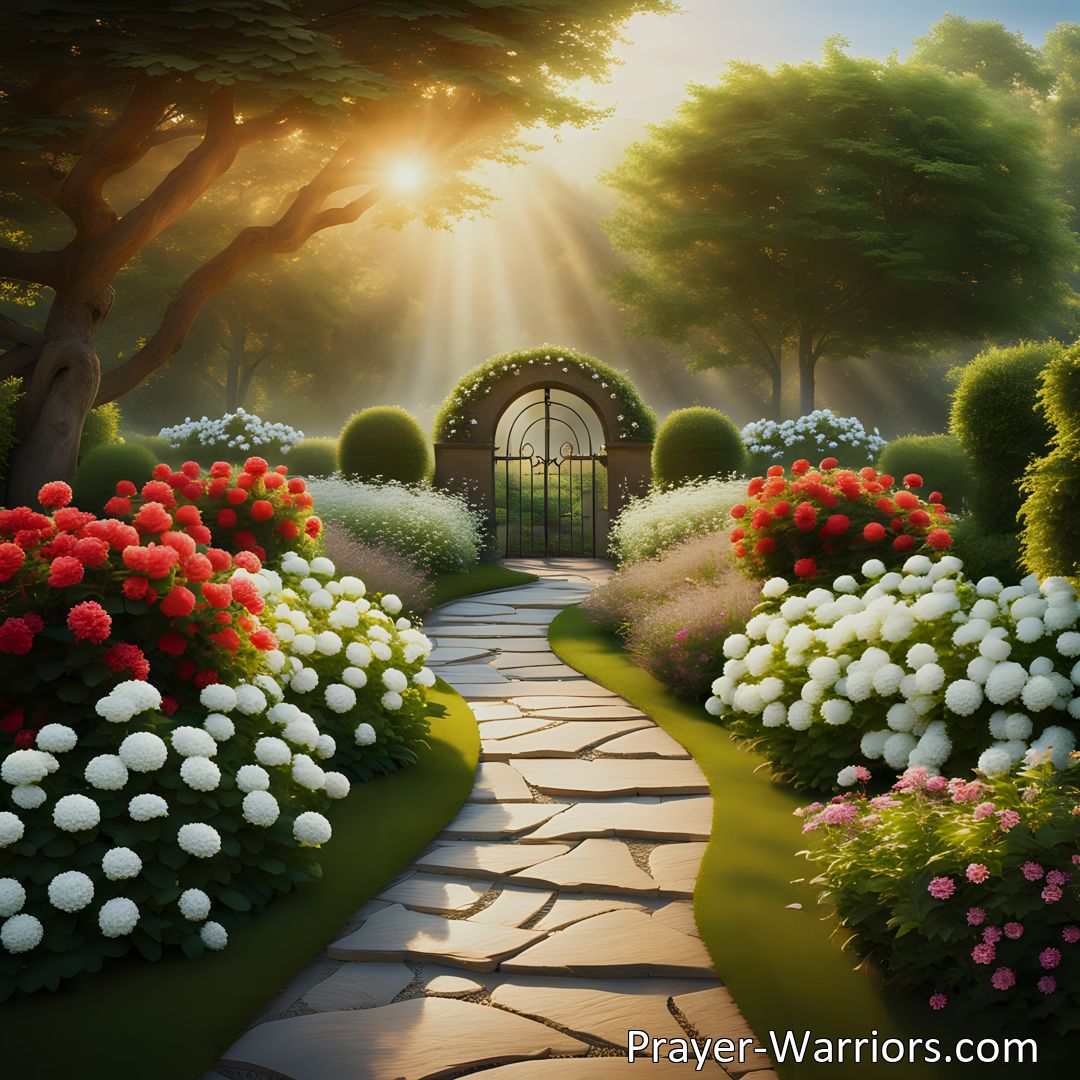 Freely Shareable Hymn Inspired Image Find solace and hope beyond life's trials. Had Earth No Thorns Among Its Flowers reminds us of our better home prepared by Jesus. Hold onto this hope in the midst of joy and grief. Search engine optimized for those seeking comfort.