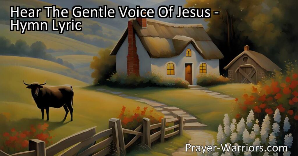 Experience comfort and guidance from Jesus in difficult times. His gentle voice calls to those burdened