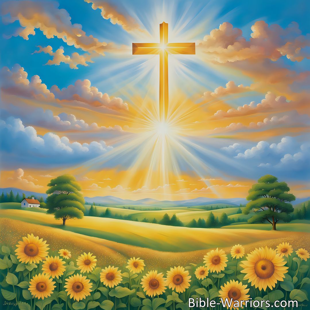 Freely Shareable Hymn Inspired Image Heavenly Sunshine