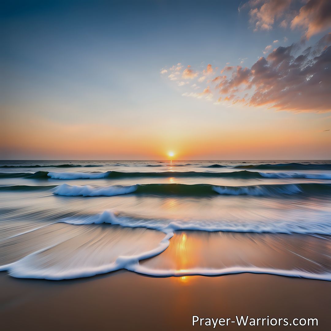 Freely Shareable Hymn Inspired Image Experience the Wonderful Peace Jesus Gives. Find comfort and serenity in times of uncertainty. Trust in Him, align with His will, and embrace His boundless peace.