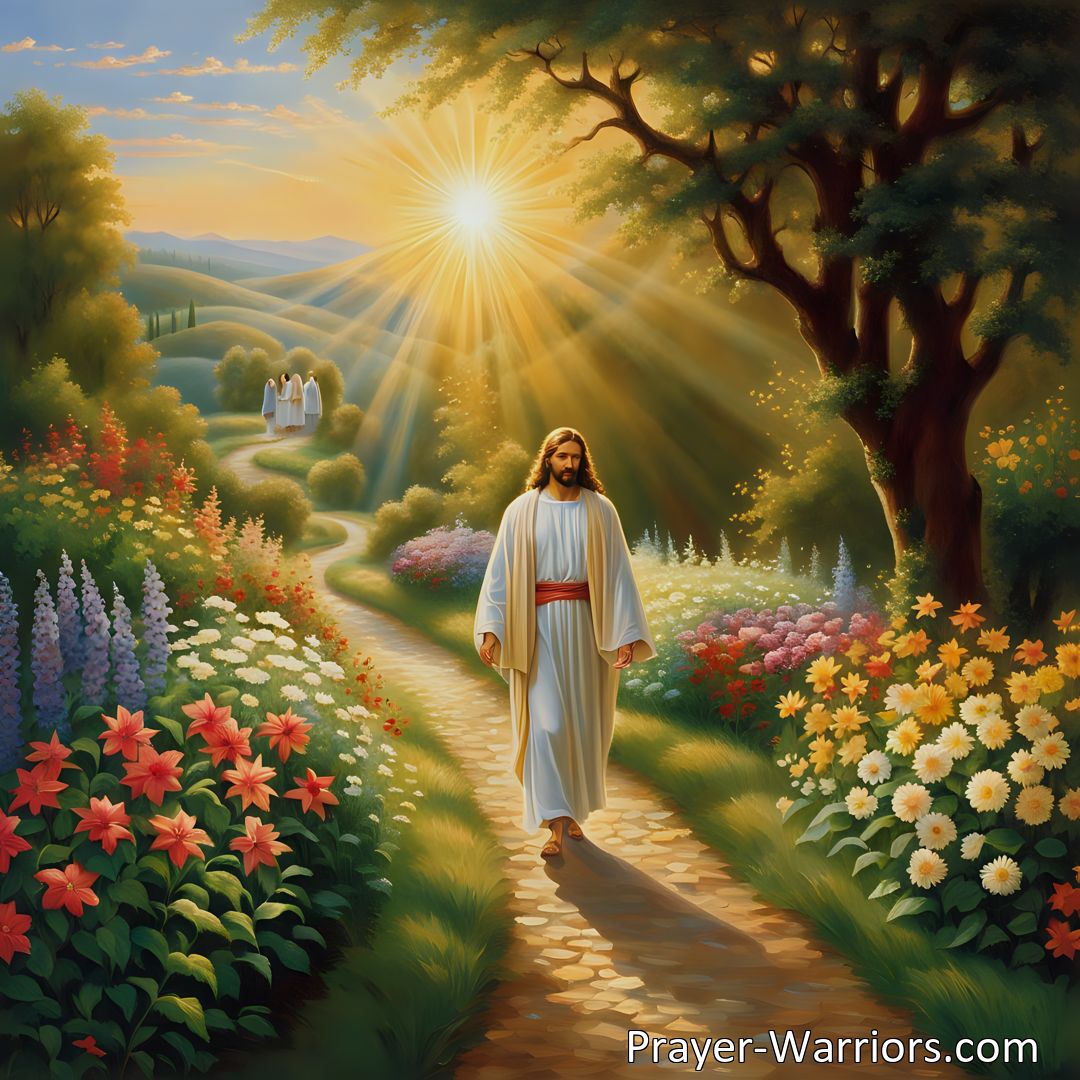 Freely Shareable Hymn Inspired Image Discover the uplifting hymn Jesus Only and its powerful message of prioritizing Jesus above all else. Find comfort in His unwavering presence, guidance, and love. Walk with Jesus and be truly blessed.