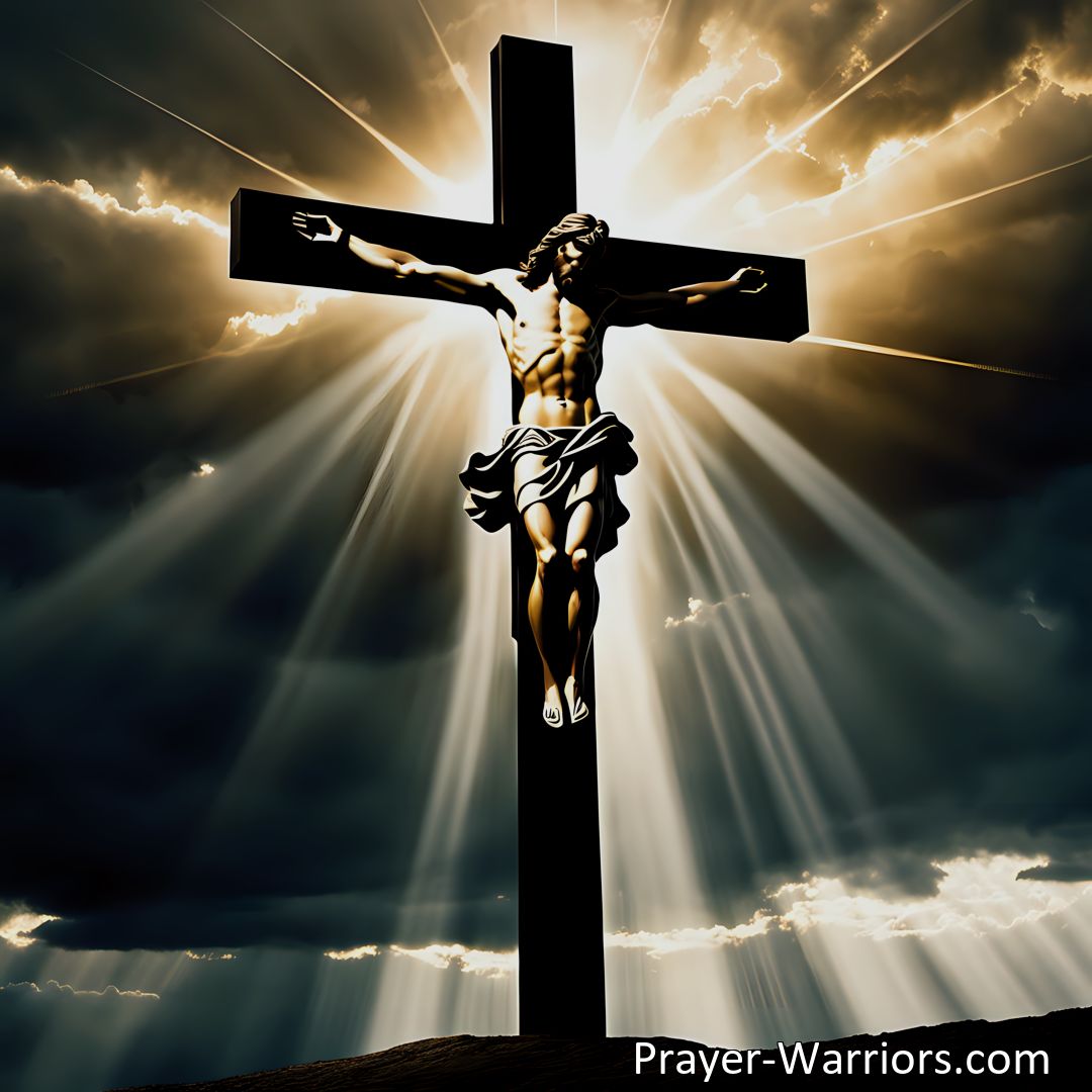 Freely Shareable Hymn Inspired Image Experience the profound love and sacrifice of Jesus Christ in the hymn Jesus The Master Came Down From Above. Reflect on his crucifixion and the depth of his unconditional love for humanity. Discover the ultimate expression of love from the Father above.