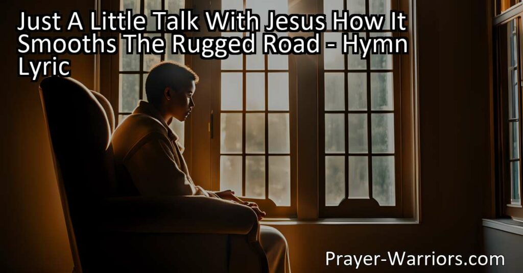 Experience the soothing power of just a little talk with Jesus. Find comfort