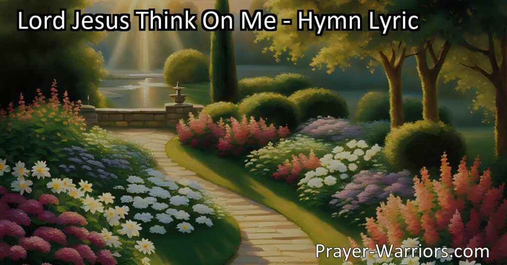 Discover peace and forgiveness in the hymn "Lord Jesus