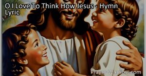 Discover the heartwarming love of Jesus for children in this hymn. Embrace the importance of cherishing and nurturing the youngest members of society. Join us in creating a heavenly kingdom for kids with the same love Jesus showed.
