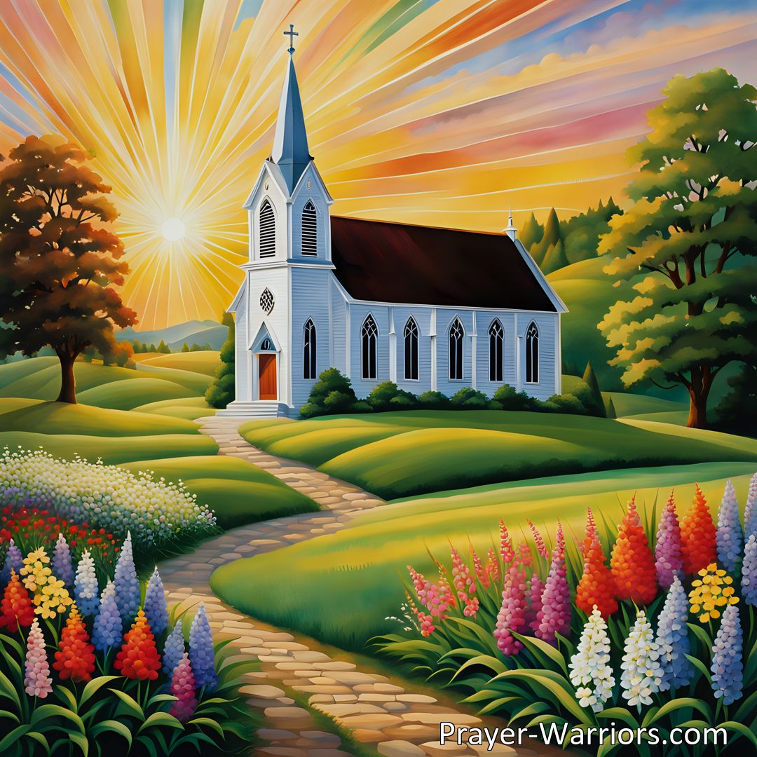 Freely Shareable Hymn Inspired Image Discover the solace and guidance found in our ancestral church, We Love The Venerable House. Experience the profound connection to our past and find hope for the future within this sacred space.