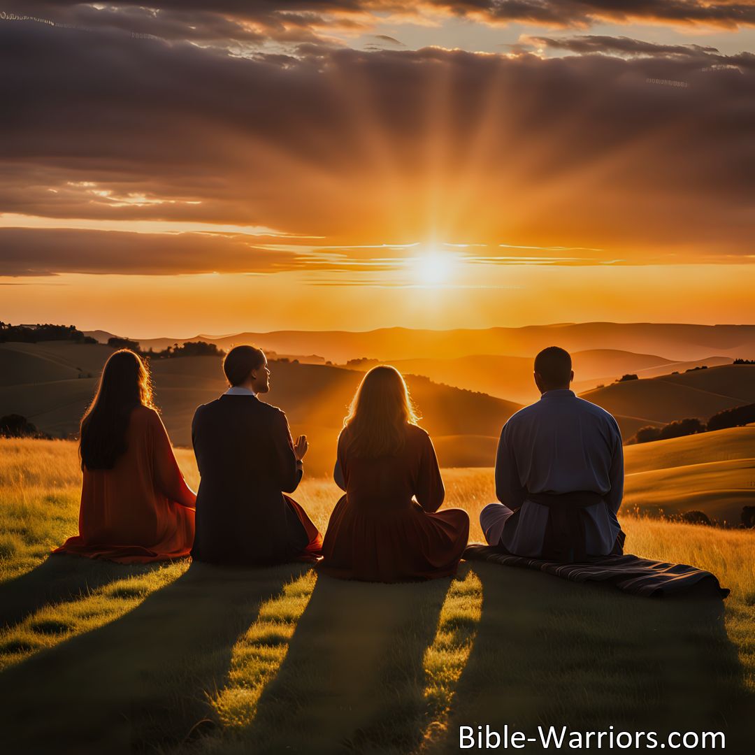 Freely Shareable Hymn Inspired Image Experience the healing presence of Jesus in At Even Ere The Sun Was Set. Find solace and comfort in His love, even in the midst of pain and struggle. Seek His touch for healing and restoration.