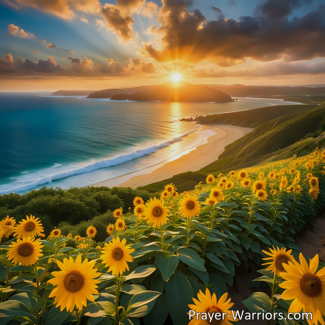 Freely Shareable Hymn Inspired Image Discover the beauty and joy of Heaven's Summerland beyond the sunset gates of gold. Explore the promises of eternal bliss, reunions, and communion with the divine in this hymn.