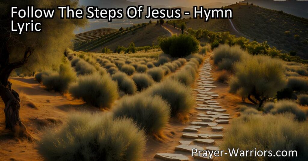 Follow The Steps Of Jesus: Embrace the Blessings and Eternal Light by walking the narrow way with joy and guidance from your Lord. Turn not aside