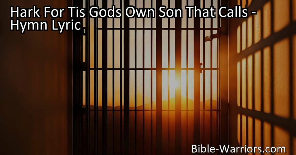 Experience true freedom and life with God's own Son. Break free from sins chains and embrace His pardon. Shake off your bonds and proclaim His grace. Seek true liberty and find it in Jesus' name. Hark!