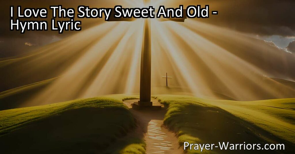 Discover the everlasting love of Christ on Calvary in the sweetest and oldest story. Experience forgiveness