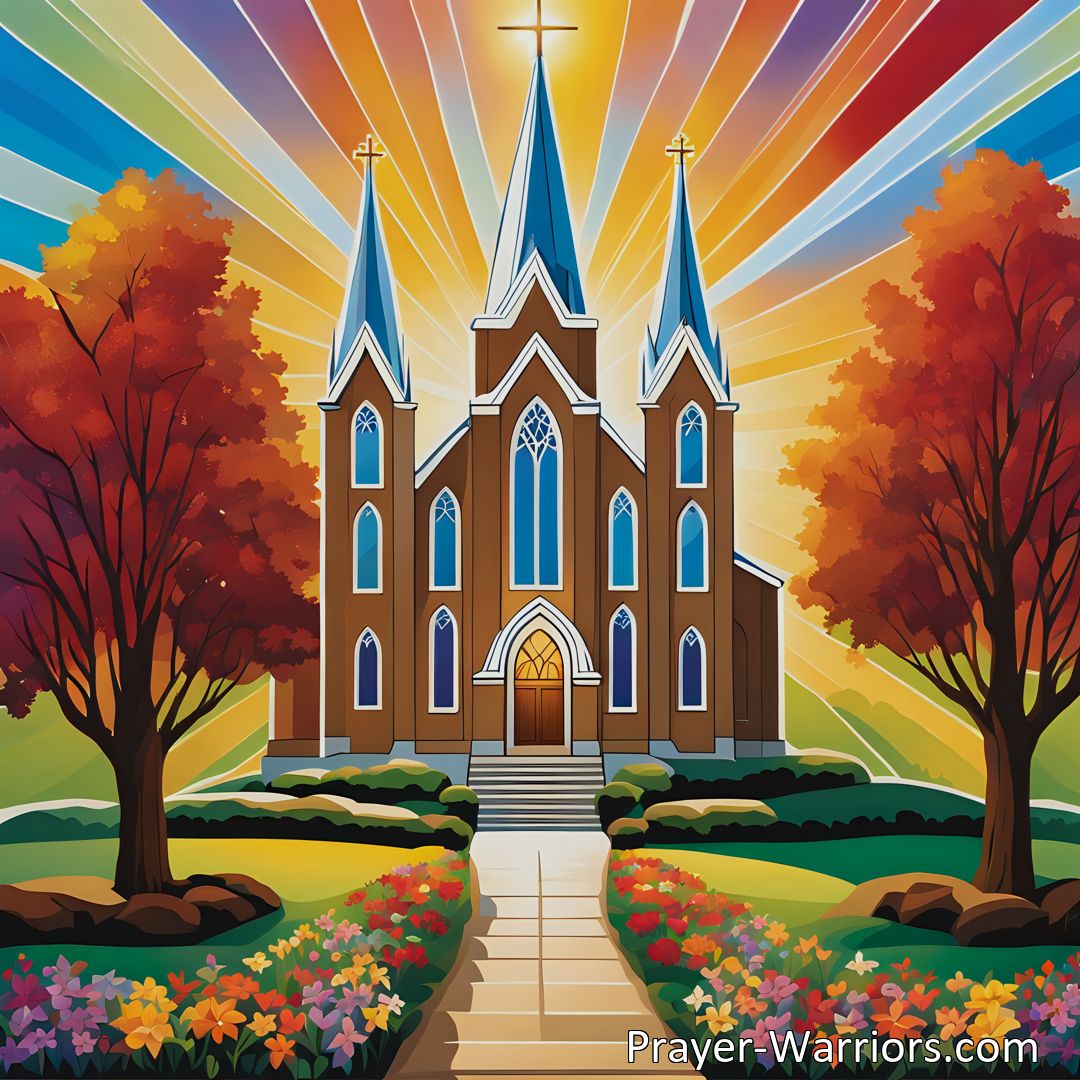 Freely Shareable Hymn Inspired Image Celebrate the Beauty and Importance of the Church with I Love Thy Kingdom, Lord. Join a faith community united by love and purpose. Cherish the blessings of spiritual nourishment and find solace in the sacred space of the church.