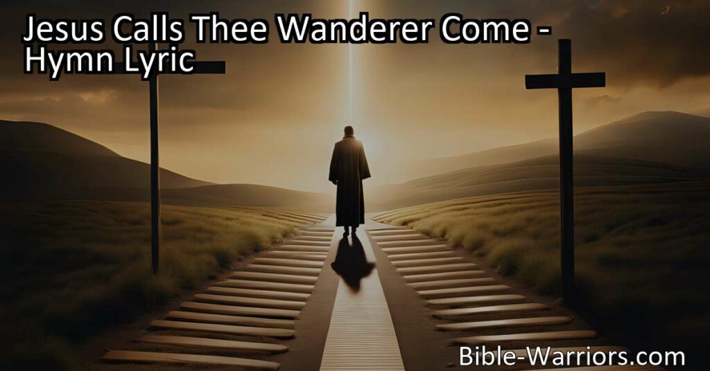 Answer Jesus' call and find solace in his boundless love and compassion. Embrace salvation and experience the joy of his cleansing grace. Don't delay