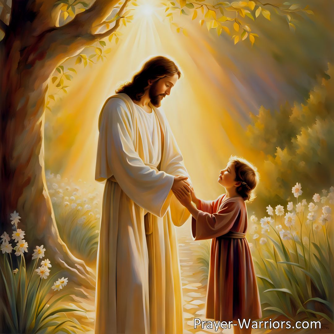 Freely Shareable Hymn Inspired Image Find comfort and guidance in 'Jesus My Savior Dear: Clasp Thou My Hand in Thine' - a heartfelt hymn of divine support. Let Jesus lead you through life's challenges and guard you till morn. (157 characters)