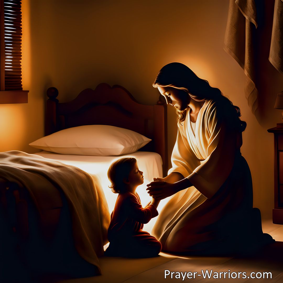 Freely Shareable Hymn Inspired Image Find comfort, guidance, and solace through the hymn Jesus Tender Shepherd Hear Me. Discover the transformative power of prayer and the eternal hope it offers.