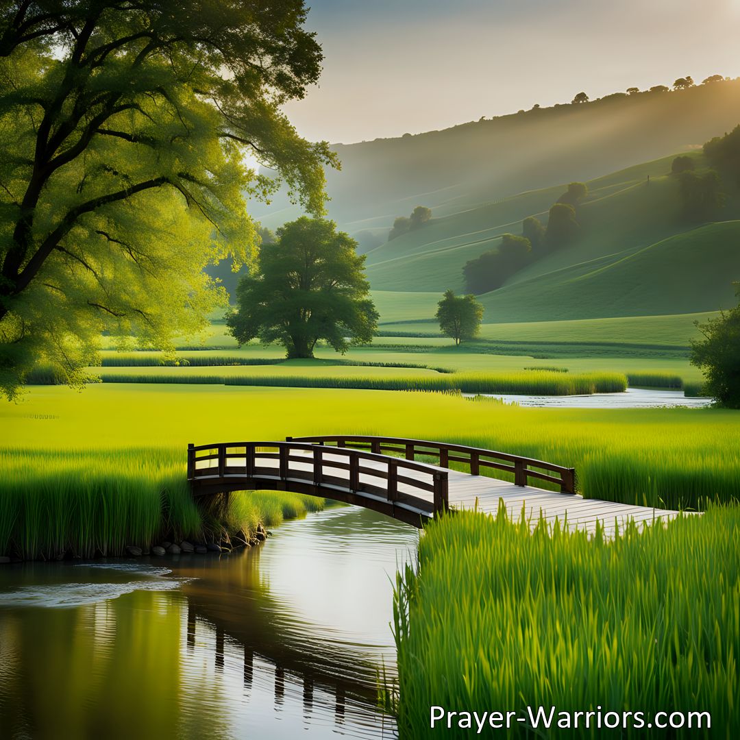 Freely Shareable Hymn Inspired Image Discover peace and healing in Jesus. Let your living waters flow over your soul and let the Holy Spirit take control. Give your burdens to Him and sing to Jesus. Find freedom and eternal life.