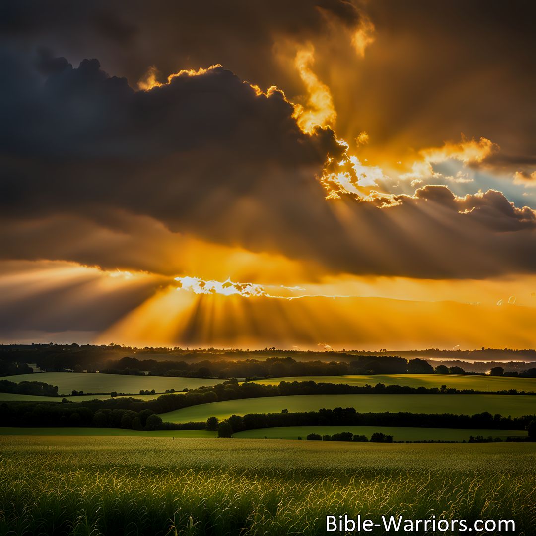 Freely Shareable Hymn Inspired Image Find solace and comfort in God's love as you navigate the ever-changing nature of life. Through shadows and sunshine, know that you are never alone.