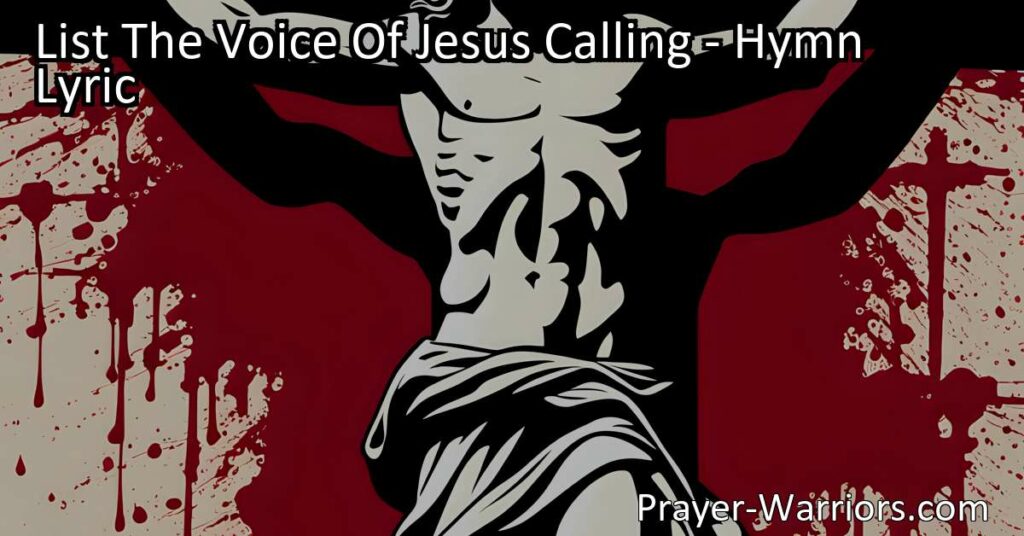 Answer the call of Jesus and work for Him in this uplifting hymn. Discover the joy of making a difference with your small talents and join Him in spreading hope and salvation.