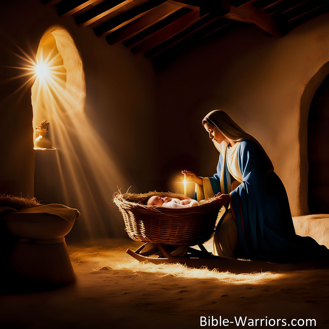 Freely Shareable Hymn Inspired Image Discover hope and love in the manger with O Blessed Jesus. Find comfort in Jesus Christ's sacrifice and His willingness to meet us where we are. Experience the joy and contentment in our relationship with our Blessed Jesus.