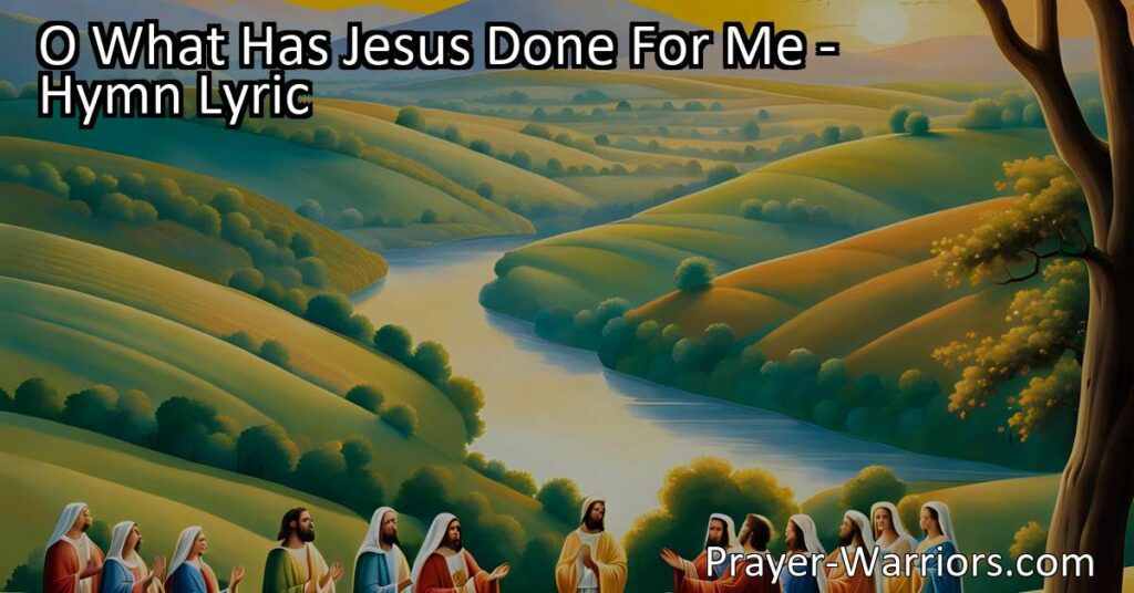 Discover the immeasurable blessings that Jesus has bestowed upon your life. Experience salvation and the promise of Canaan. Join Him in the glorious land of Canaan and find true joy and fulfillment.